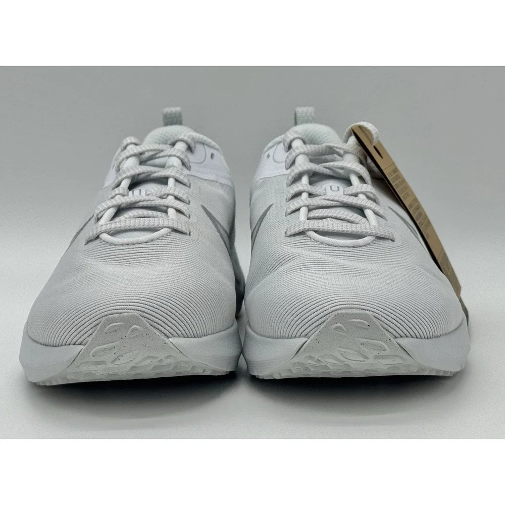 Nike Women's Downshifter 12 White Metallic‎ Silver Size 5.5 DD9294 100